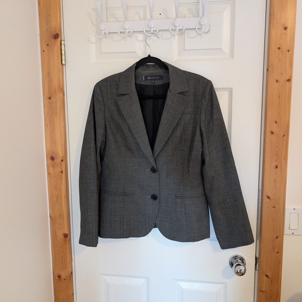 Gray Two-Button Blazer